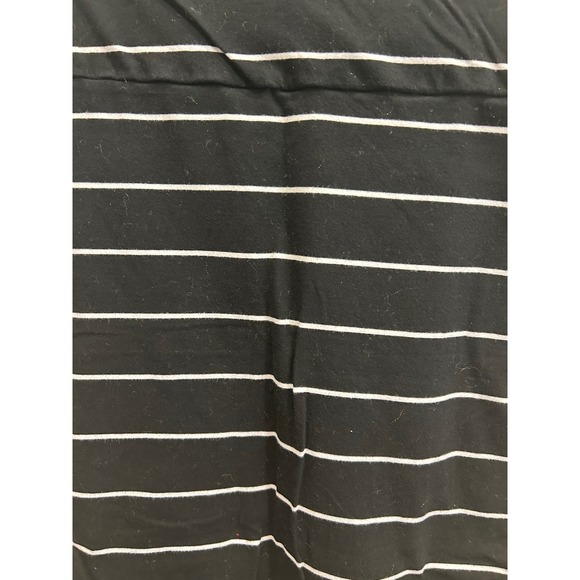 Torrid Plus Size 2 Black White Striped Knit Stretch Pencil Skirt Classic‎ - Picture 2 of 4